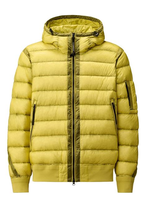 d.d. shell hooded down jacket man green C.P. COMPANY | 19CMOW002A-110416A210